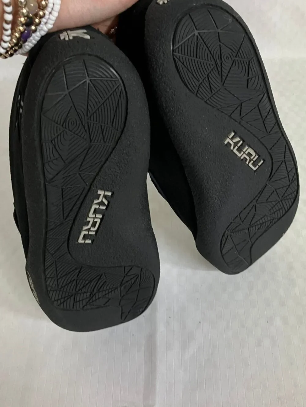 KURU Slip On Loafers Shoes Men's Size 7 Black Suede Comfort Casual Moc Toe